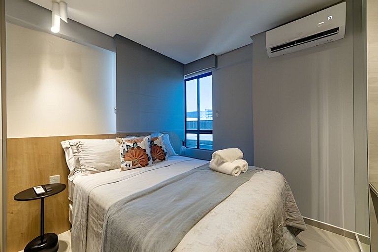 Complete bedroom and living room in Ponta Verde 50m from the