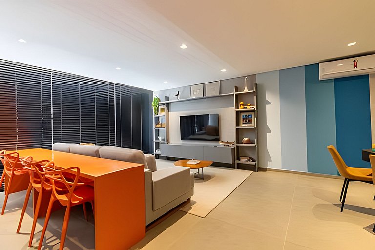 Quarto e Sala Completo na Ponta Verde 50m da Praia