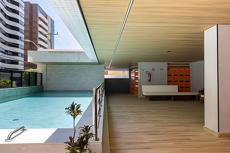 Quarto e Sala Completo na Ponta Verde 50m da Praia