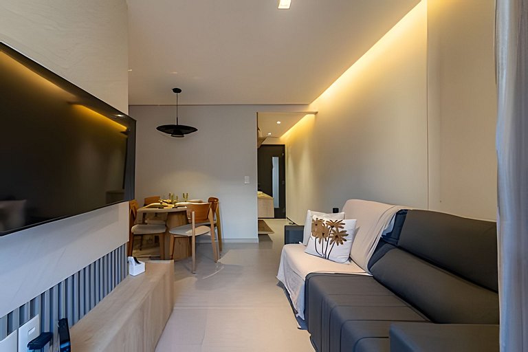 Quarto e Sala Completo na Ponta Verde 50m da Praia