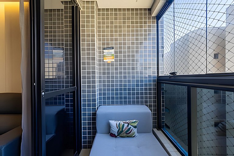 Quarto e Sala Completo na Ponta Verde 50m da Praia