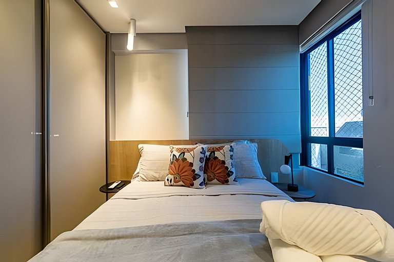 Complete bedroom and living room in Ponta Verde 50m from the