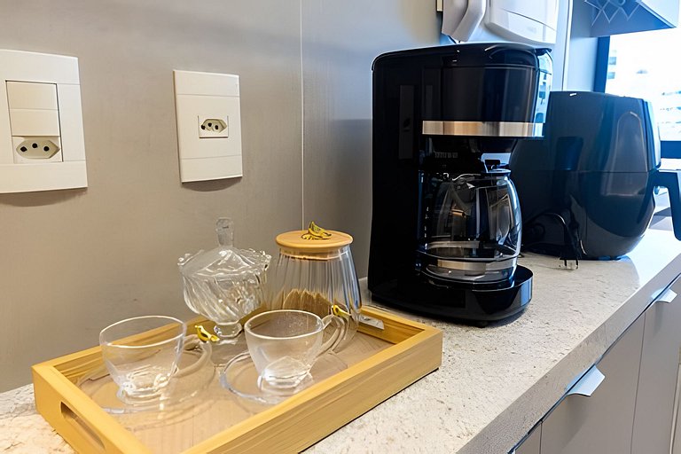 Complete bedroom and living room in Ponta Verde 50m from the