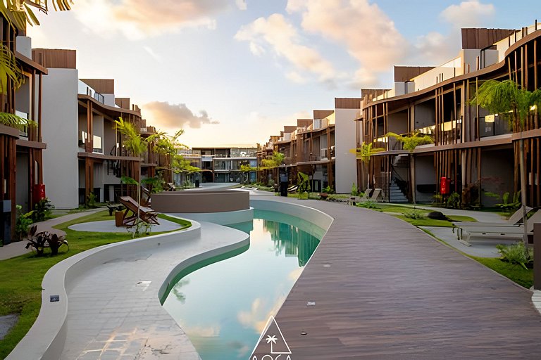 Luxo e Conforto no Naay com Vista para a Piscina