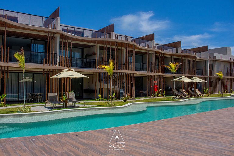 Luxo e Conforto no Naay com Vista para a Piscina
