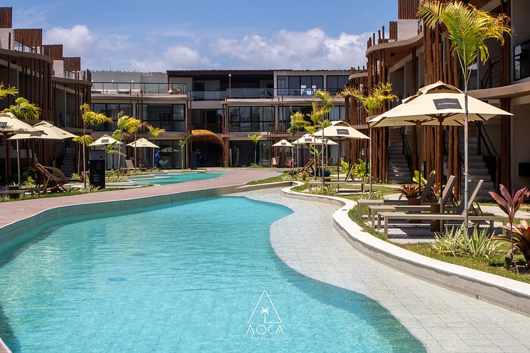 Luxo e Conforto no Naay com Vista para a Piscina