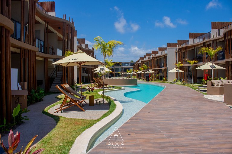 Luxo e Conforto no Naay com Vista para a Piscina