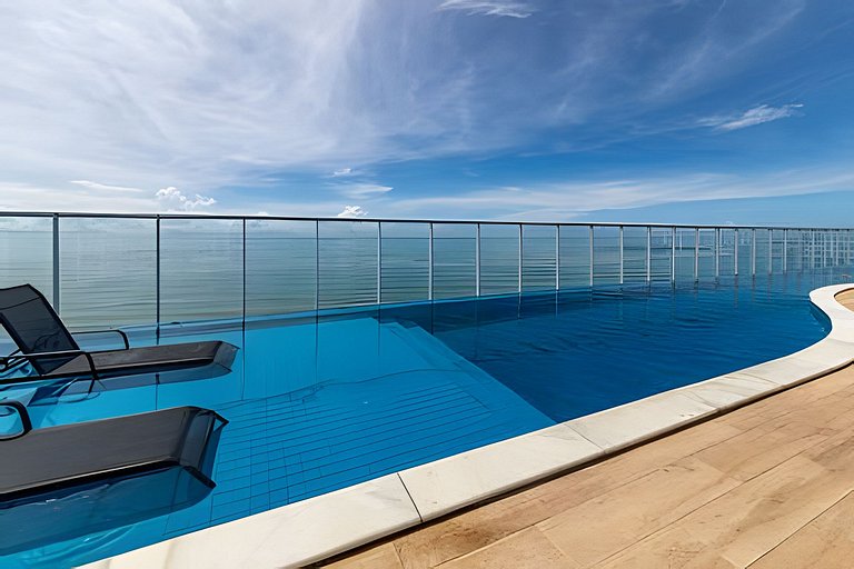Apê 312, Infinity View Pool by the Sea Maceió