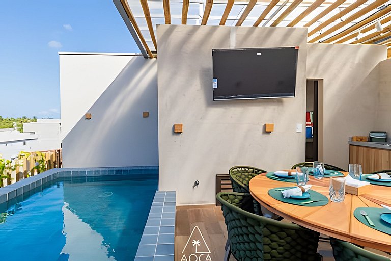 Anahi 30 - Rooftop, Piscina e Churrasco!