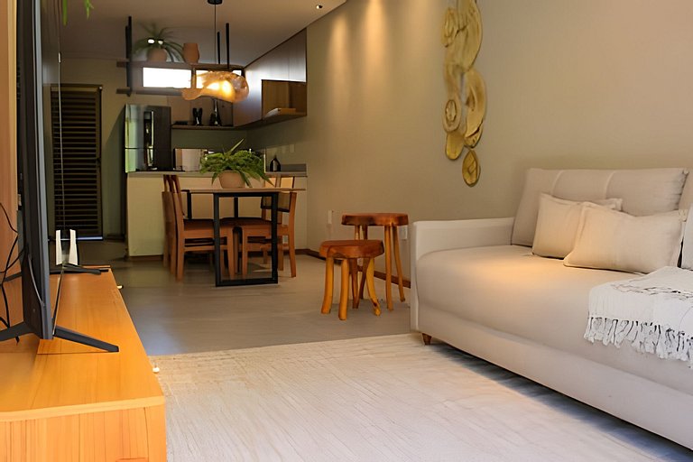 Apto na Praia do Marceneiro com Piscina Privativa