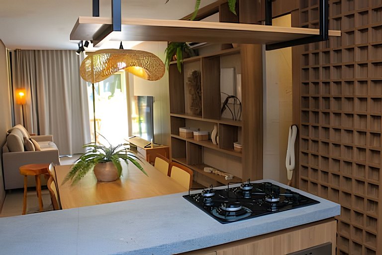 Apto na Praia do Marceneiro com Piscina Privativa