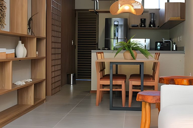 Apto na Praia do Marceneiro com Piscina Privativa