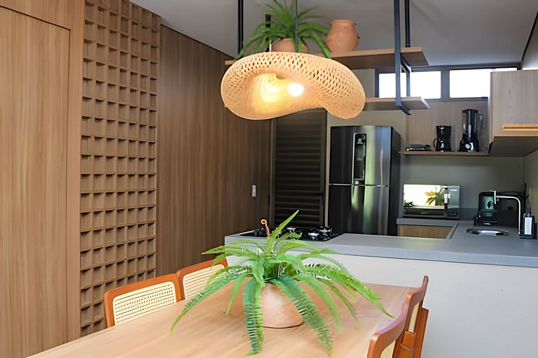 Apto na Praia do Marceneiro com Piscina Privativa