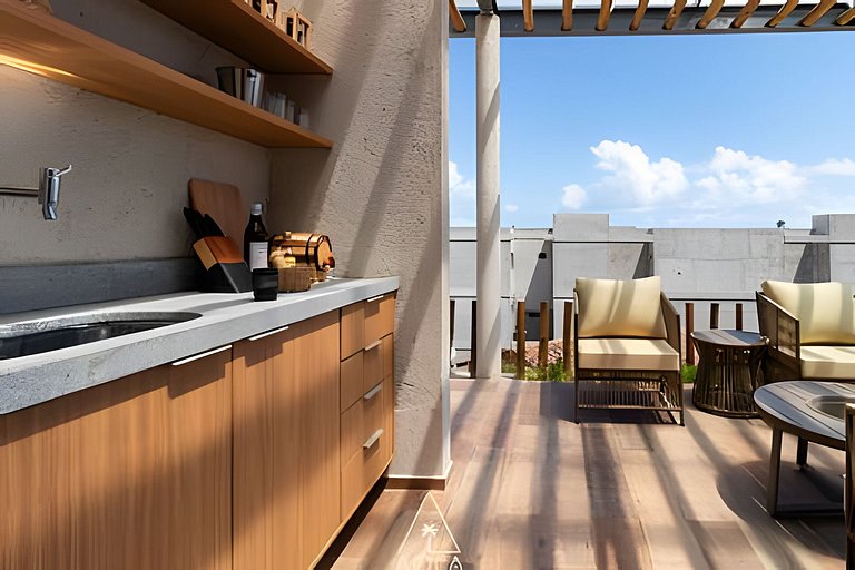 Duplex Charmoso no Marceneiro, Rooftop Privativo