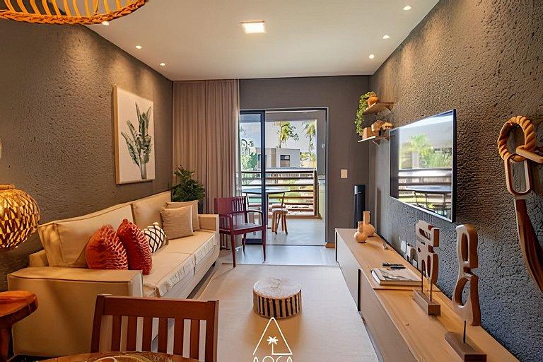 Flat Refúgio do Mar | 2Q | Unique View of the Pool