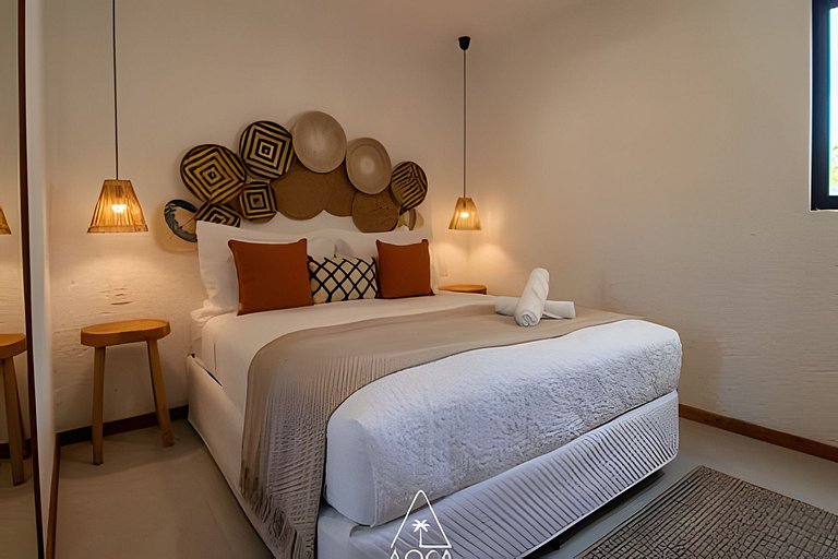 Flat Refúgio do Mar | 2Q | Vista Única da Piscina