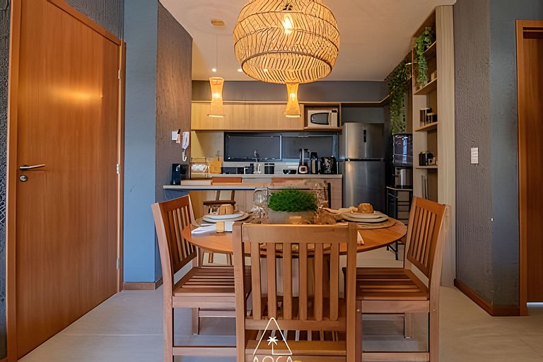 Flat Refúgio do Mar | 2Q | Unique View of the Pool