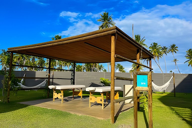 Flat Refúgio do Mar | 2Q | Vista Única da Piscina