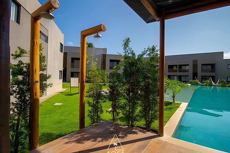 Flat Refúgio do Mar | 2Q | Unique View of the Pool