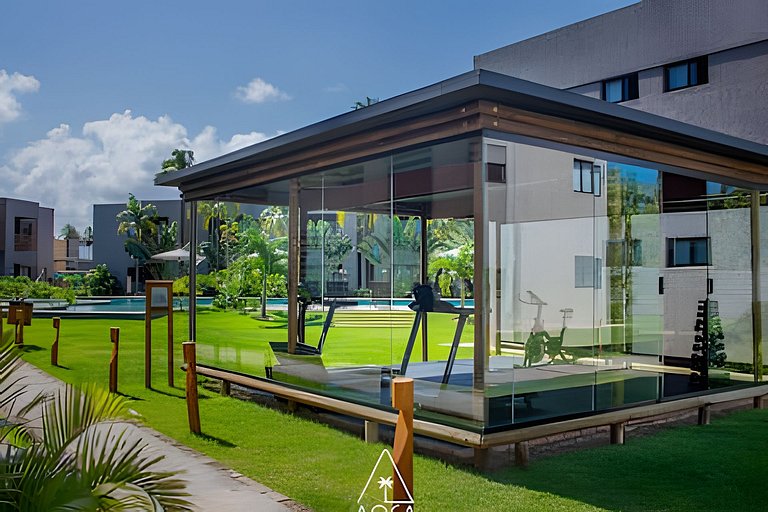 Flat Refúgio do Mar | 2Q | Vista Única da Piscina