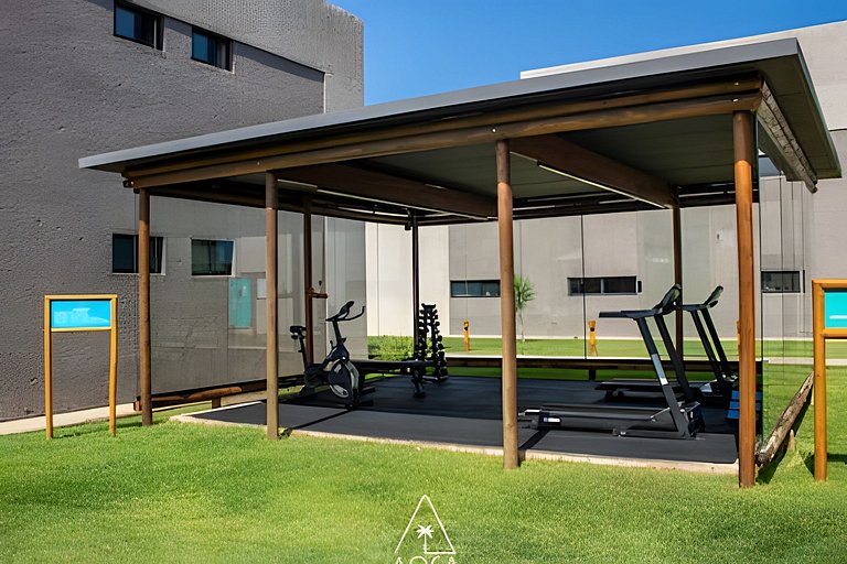 Flat Refúgio do Mar | 2Q | Vista Única da Piscina