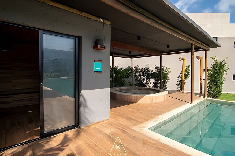 Flat Refúgio do Mar | 2Q | Unique View of the Pool