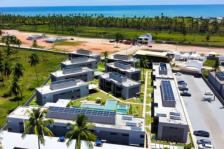 Flat Refúgio do Mar | 2Q | Vista Única da Piscina