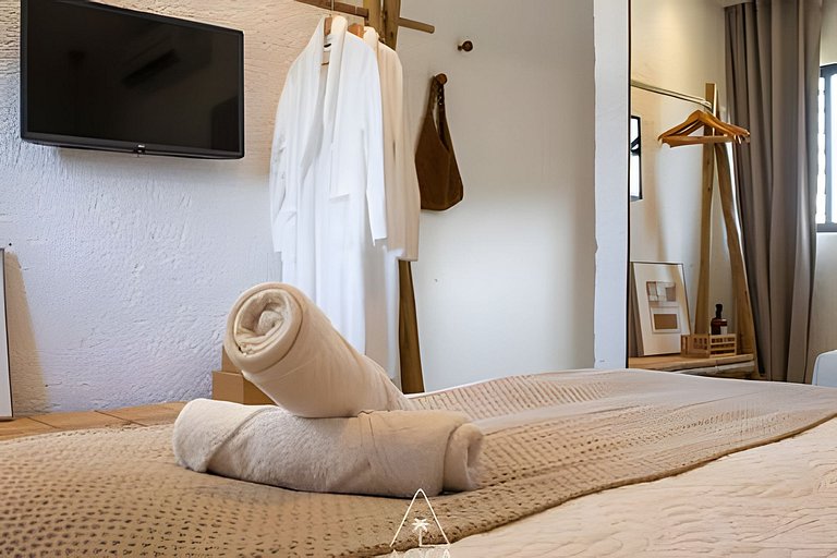 Flat Refúgio do Mar | 2Q | Vista Única da Piscina