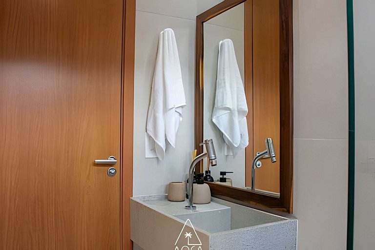 Flat Refúgio do Mar | 2Q | Vista Única da Piscina