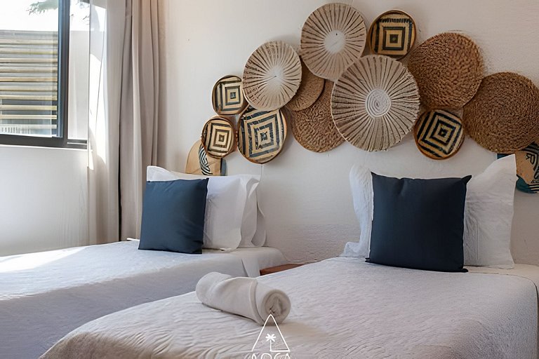 Flat Refúgio do Mar | 2Q | Vista Única da Piscina