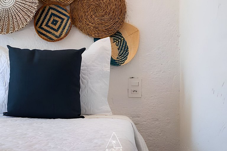 Flat Refúgio do Mar | 2Q | Vista Única da Piscina