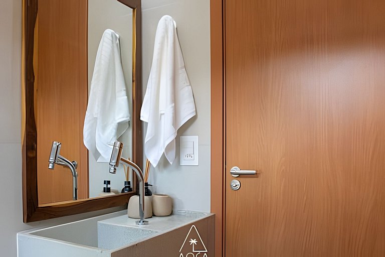 Flat Refúgio do Mar | 2Q | Unique View of the Pool