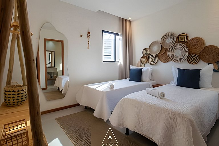 Flat Refúgio do Mar | 2Q | Unique View of the Pool