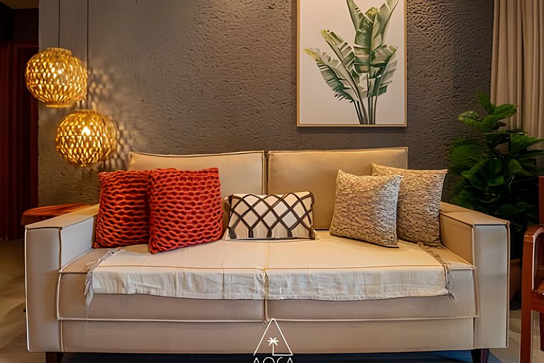 Flat Refúgio do Mar | 2Q | Unique View of the Pool