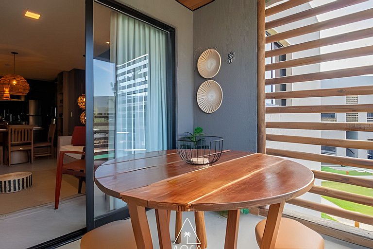 Flat Refúgio do Mar | 2Q | Unique View of the Pool