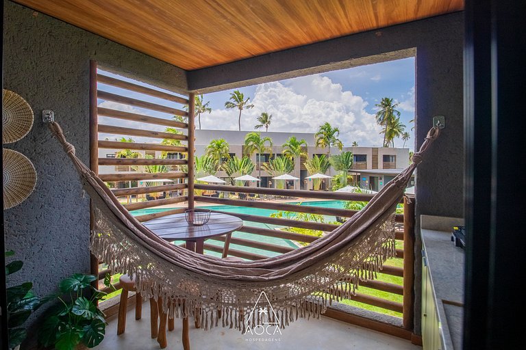 Flat Refúgio do Mar | 2Q | Unique View of the Pool