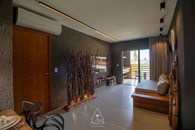 Elegância e Conforto com A/C na Sala, PatachoBeach