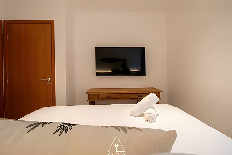 Apto 2 Quartos no Naay com Vista frente Piscina