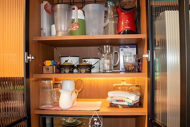 Apto 2 Quartos no Naay com Vista frente Piscina