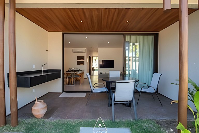 Apto Térreo 2 Quartos em Condomínio Resort