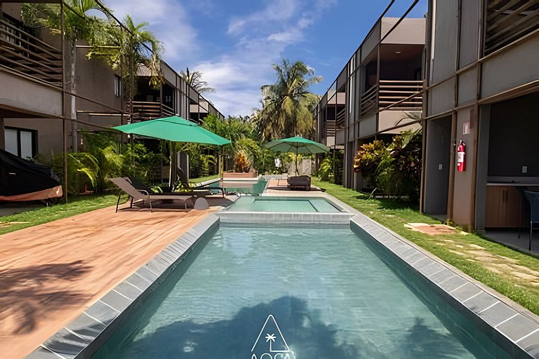 Studio com Vista Piscina na Praia de Milagres