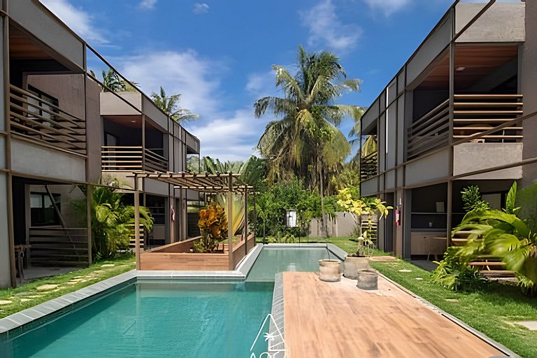 Studio with Pool View in Praia de Milagres