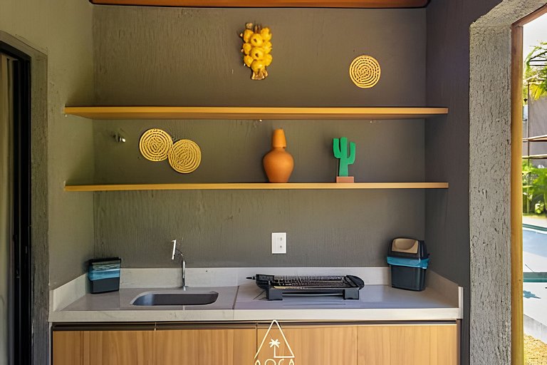 Studio with Pool View in Praia de Milagres