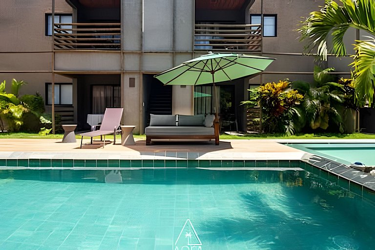 Studio com Vista Piscina na Praia de Milagres