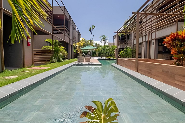 Studio com Vista Piscina na Praia de Milagres