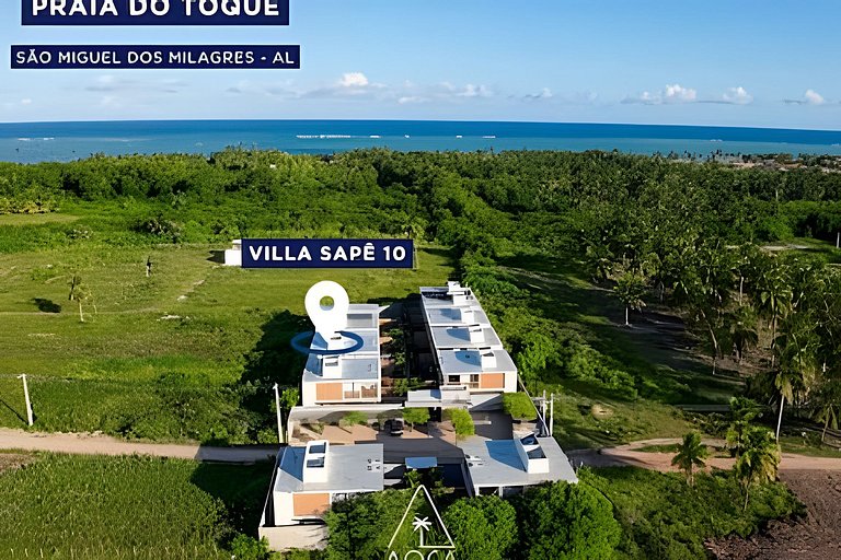 Casa Sapê 10 em Milagres - 3 Suítes c/ Piscina