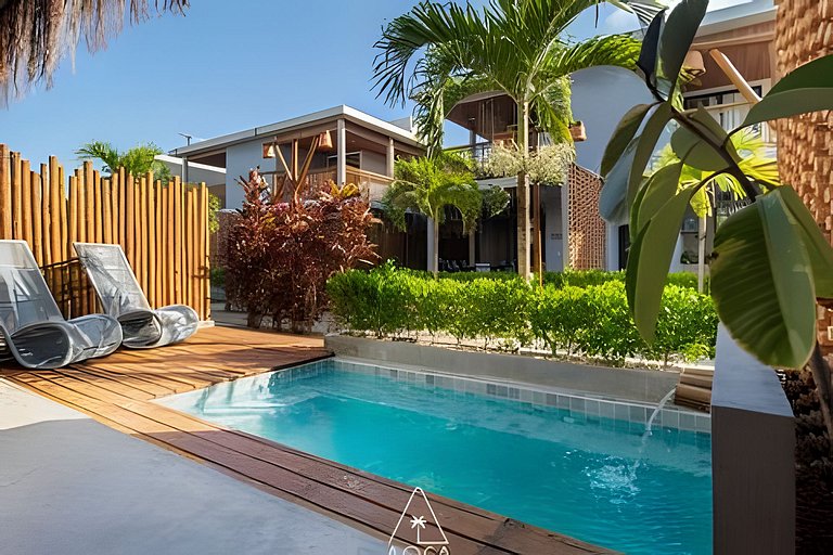 Casa Sapê 10 em Milagres - 3 Suítes c/ Piscina