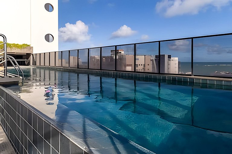 Edifício Time 1511 - Studio a 190m da Praia