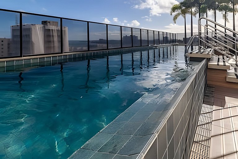 Edifício Time 1511 - Studio a 190m da Praia