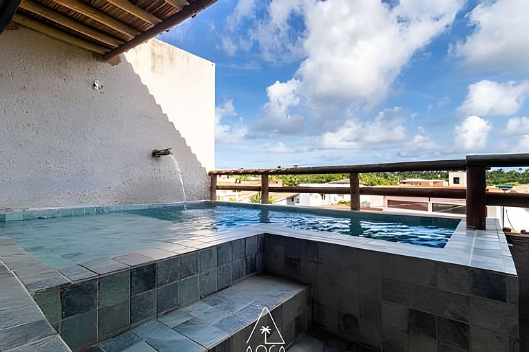 Casa Cajá - 4 Suítes na Praia do Patacho, Milagres